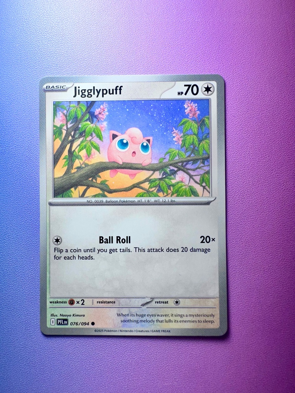 jigglypuff - 076/094 (common) — pokemon: phantasmal flames